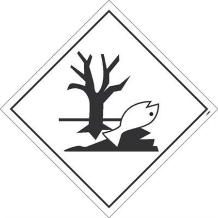 NMC Marine Pollutants Graphic Dot Placard Sign DL174TB